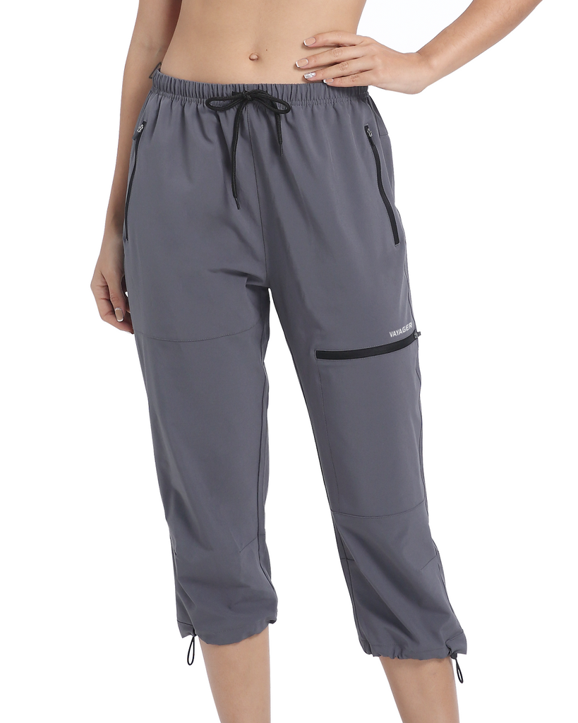 Women s Outdoor Hiking Capri Pants Loose Fit Joggers Lightweight