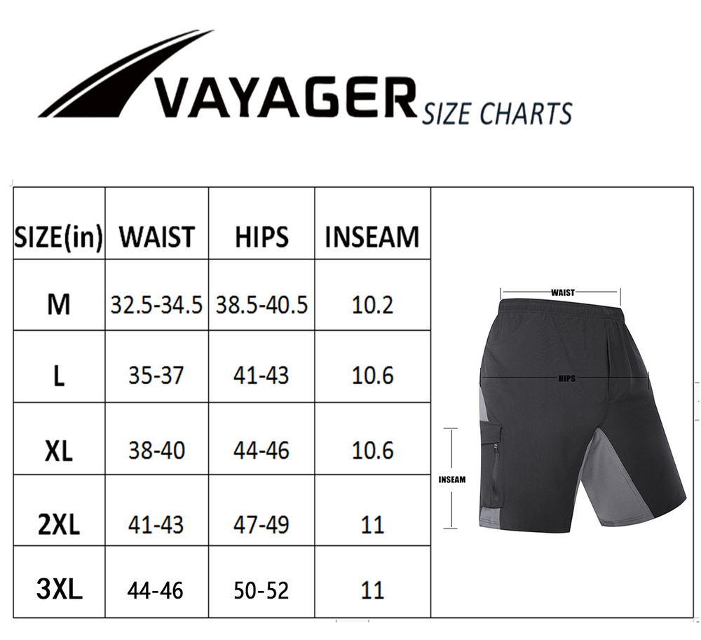 VAYAGER Men's Hiking Cargo Shorts Lightweight Multi Pocket Casual Outdoor Travel Shorts for Fishing Camping