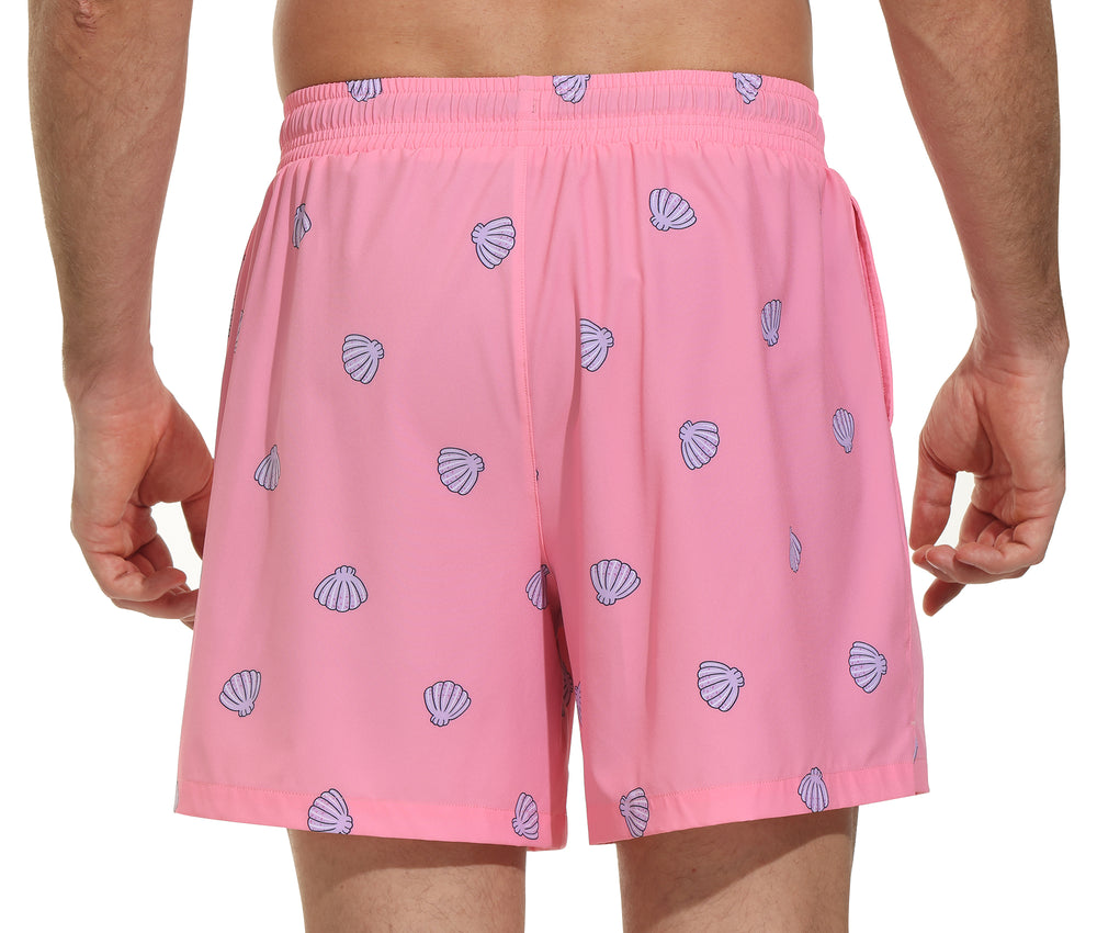 VAYAGER SPORTS Men's Swim Trunks with Compression Liner - 5 Inch Quick Dry Swim Shorts