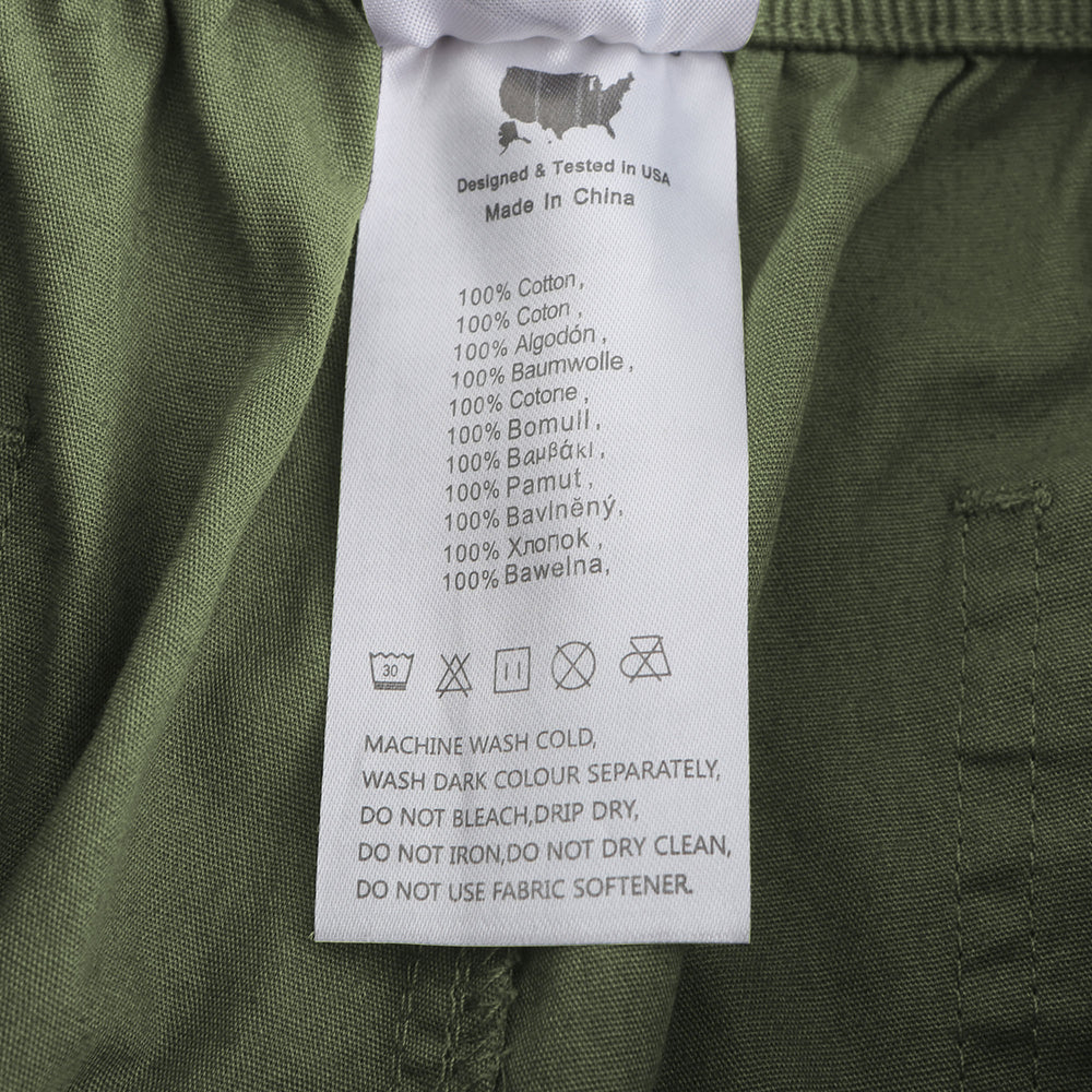 VAYAGER Men's Cargo Shorts 100% Cotton Lightweight Multi Pocket Casual Outdoor Hiking Shorts